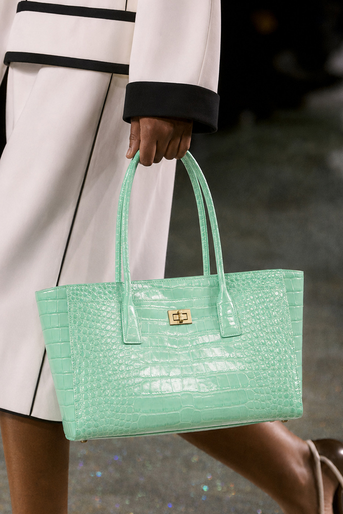Women'S Tote Bags For Work - SHELKSBAG Glossy Crocodile Embossed Tote Bag
