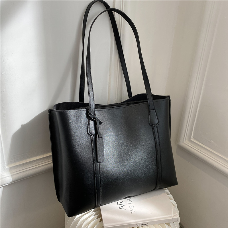 Classic Black Faux Leather Tot - Women'S Tote Bags For Work 评论和价格