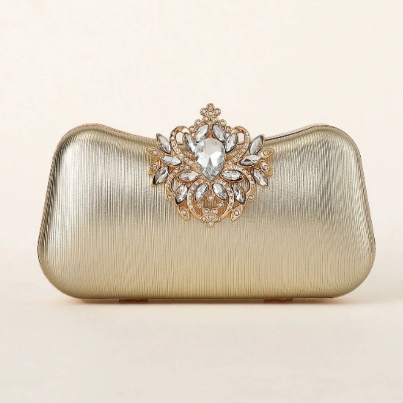 Dark Green Velvet Clutch Bag L - Women Bags Green 评论和价格