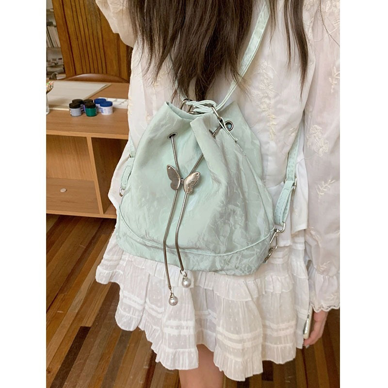 Women Mint Green Butterfly Dra - Women Bags Green 评论和价格
