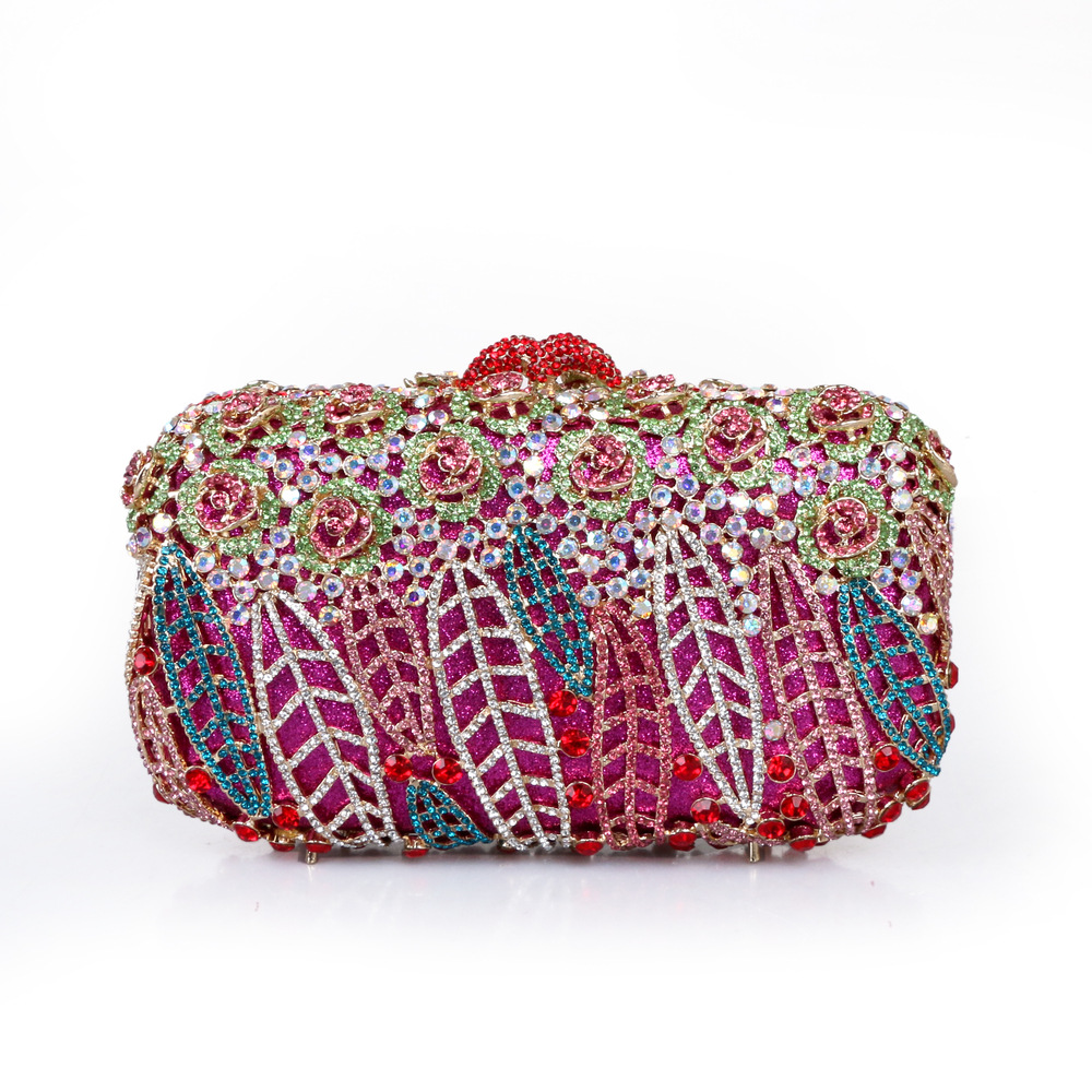 Full Stones Flower Party Box C - Women Bags Green 评论和价格