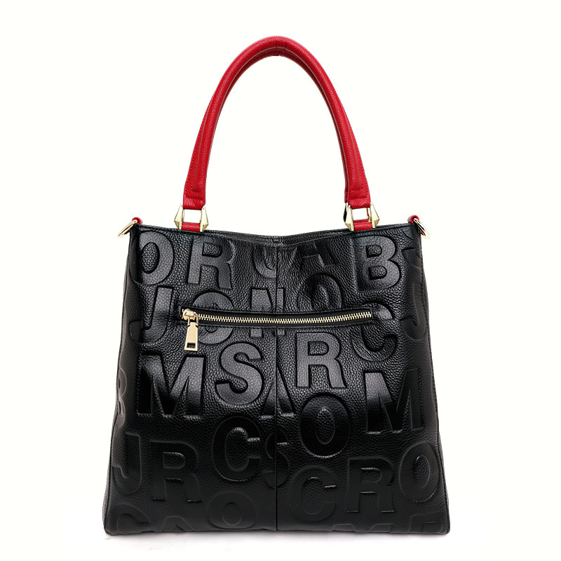 Genuine Cowhide Embossed Lette - Women'S Tote Bags For Work 评论和价格