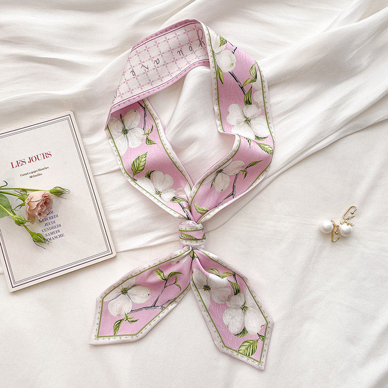 Korean Silk Satin Long Scarf F - Women'S Retro Bags 评论和价格