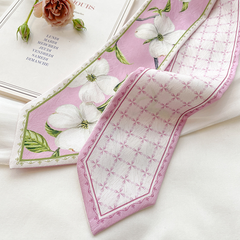 Korean Silk Satin Long Scarf F - Women'S Retro Bags 评论和价格