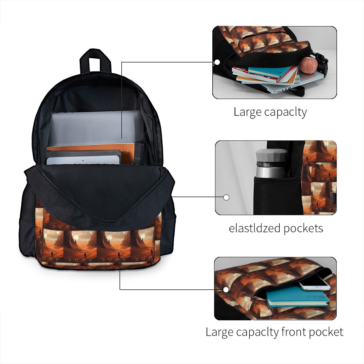 Dune 2020 Fan Art Backpack Boy - Women Bags Dune 评论和价格
