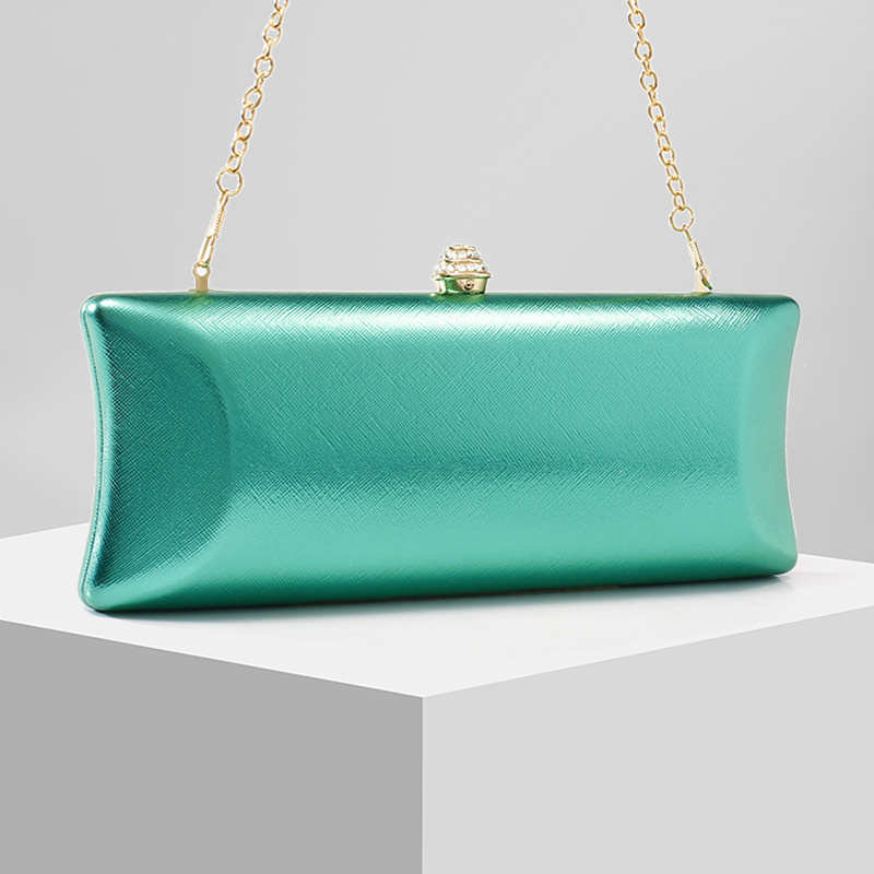 Classical Long Box Evening Bag - Women Bags Green 评论和价格