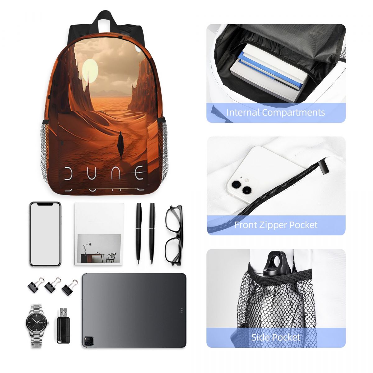 Dune 2020 Fan Art Backpack Hot - Women Bags Dune 评论和价格