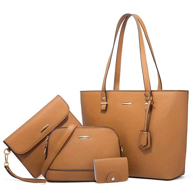 4pcs Fashion Women's Bag Sets  - Women'S Retro Bags 评论和价格