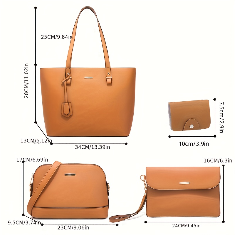4pcs Fashion Women's Bag Sets  - Women'S Retro Bags 评论和价格