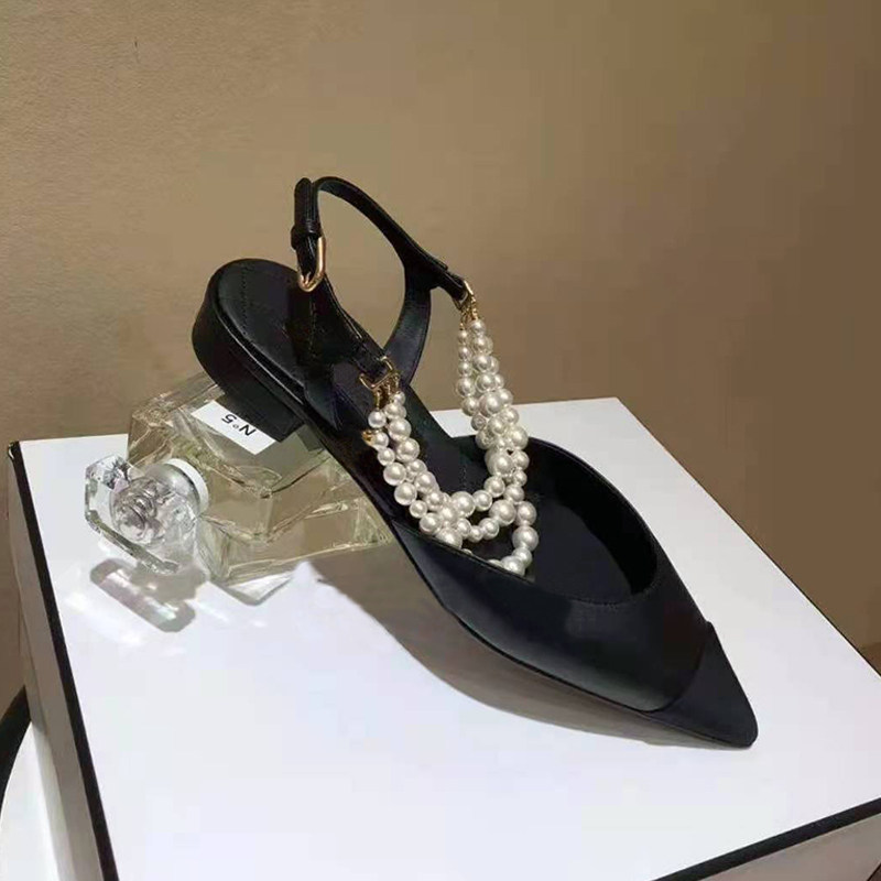 Pearl Chain Bag Head Sandals W - Women Bags For Party 评论和价格